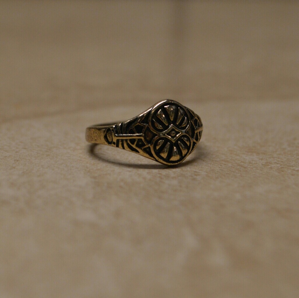 One Left! Gorgeous Gold Bohemian Statement Ring - Picture 2 of 4