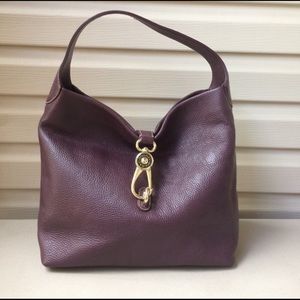 Dooney & Bourke Grape Leather Hobo Bag