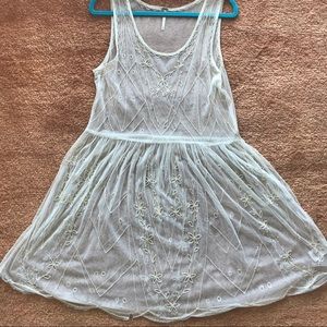 Free People Beaded Mesh Dress
