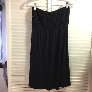 Black strapless, summer dress