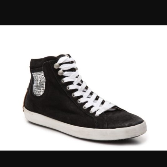 Shoes - Brusque Distressed leather sneakers