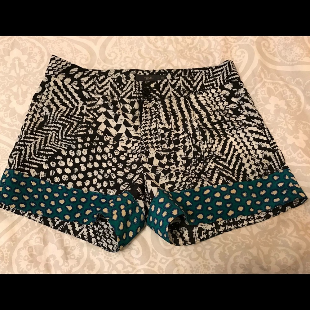 XS Black tribal shorts