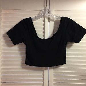 Black crop top