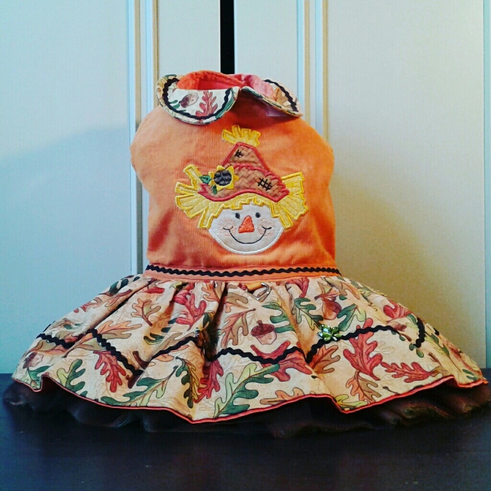 Custom Designed Fall Dog Dress