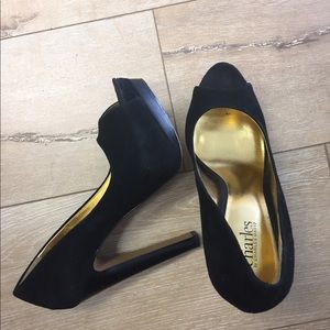 Black peep toe Charles by Charles David