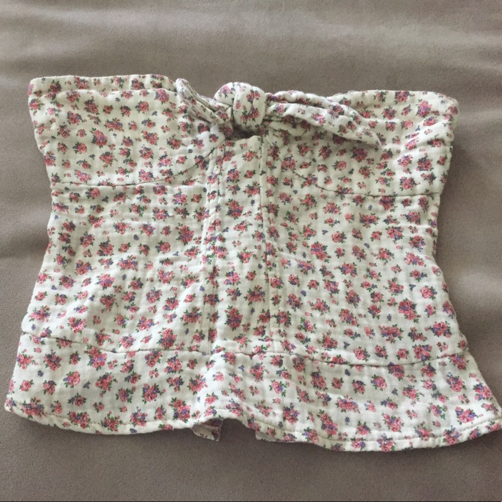 Lucca Couture zipback crop top