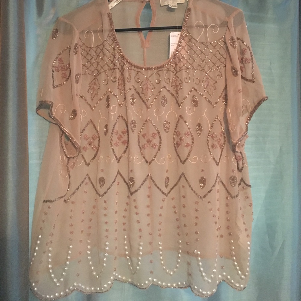 Forever 21 plus deco embellished top