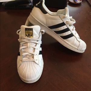 Brand New Adidas Superstar Shoes (size boys 5 1/2)