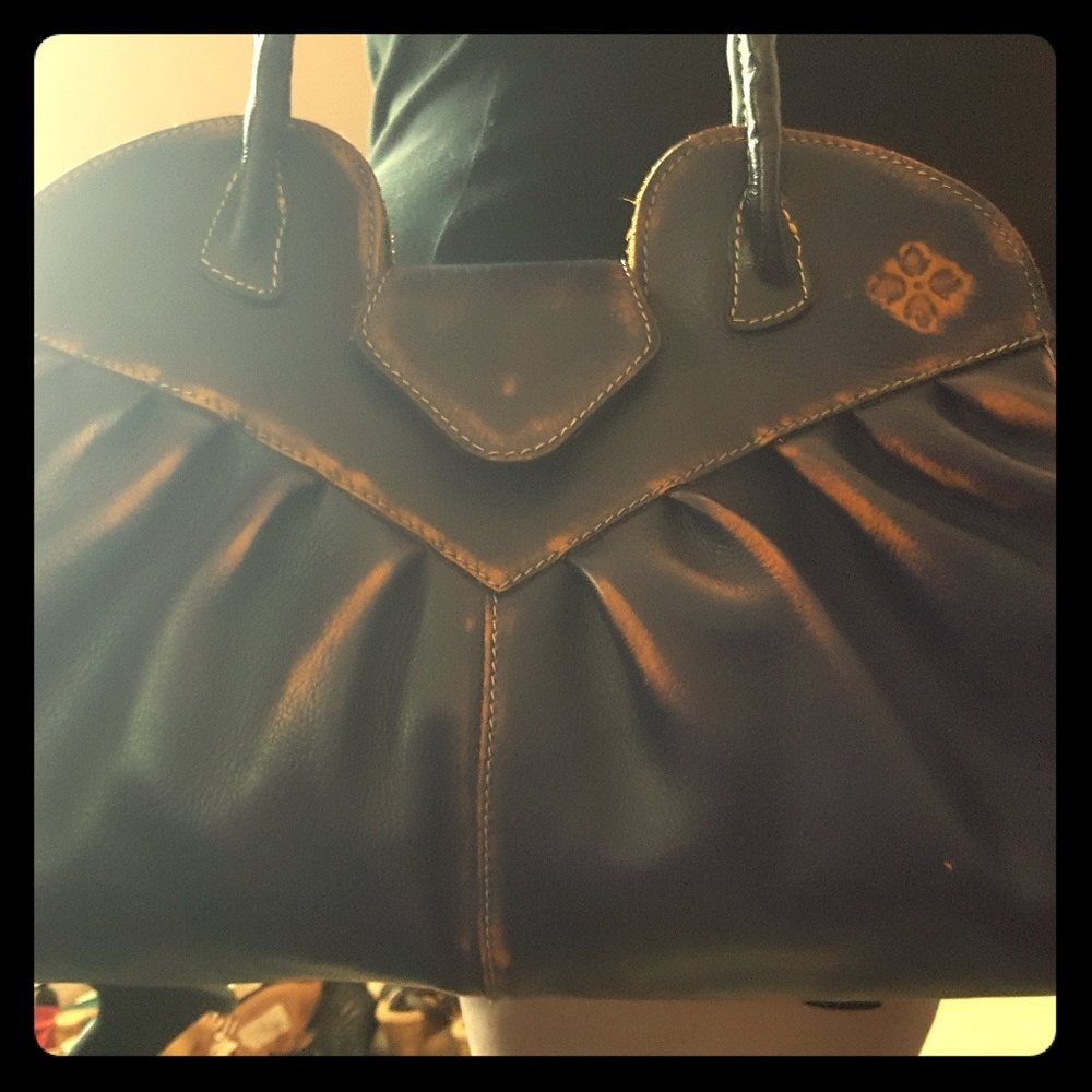 Patricia Nash Italian Leather Purple Handbag