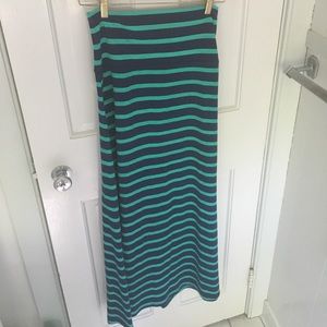 Mossimo Striped Maxi Skirt