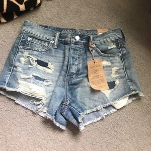 High Waisted Denim Shorts