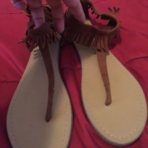NEW fringe sandals