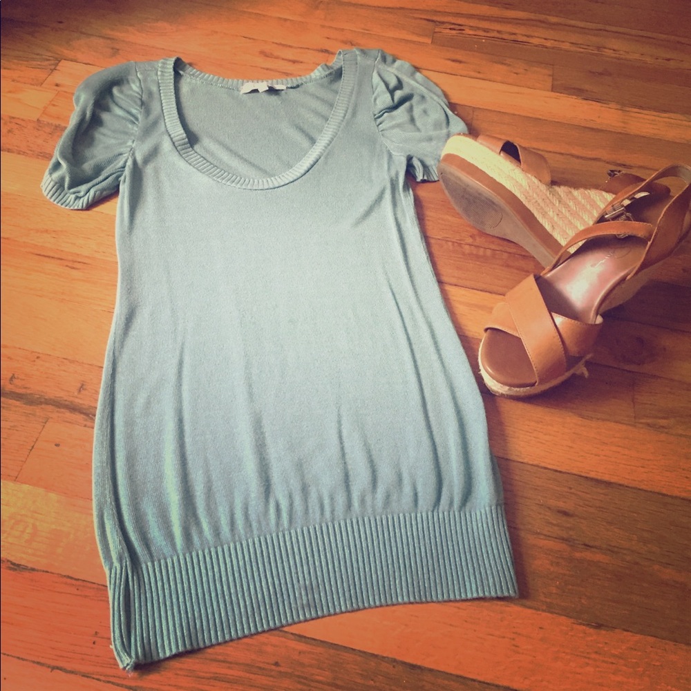 Teal Short sleeve blouse