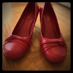 Red RSVP Heels with Black Soles