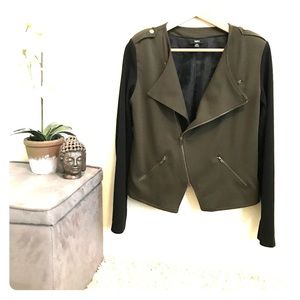 Olive green/black jacket