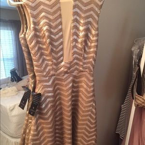 Bebe gold dress (never worn)