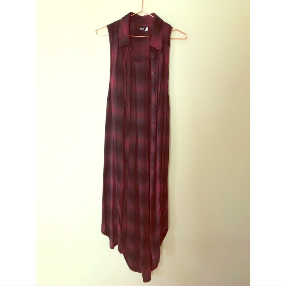 Urban Outfitters - Flannel Dress / Long Vest