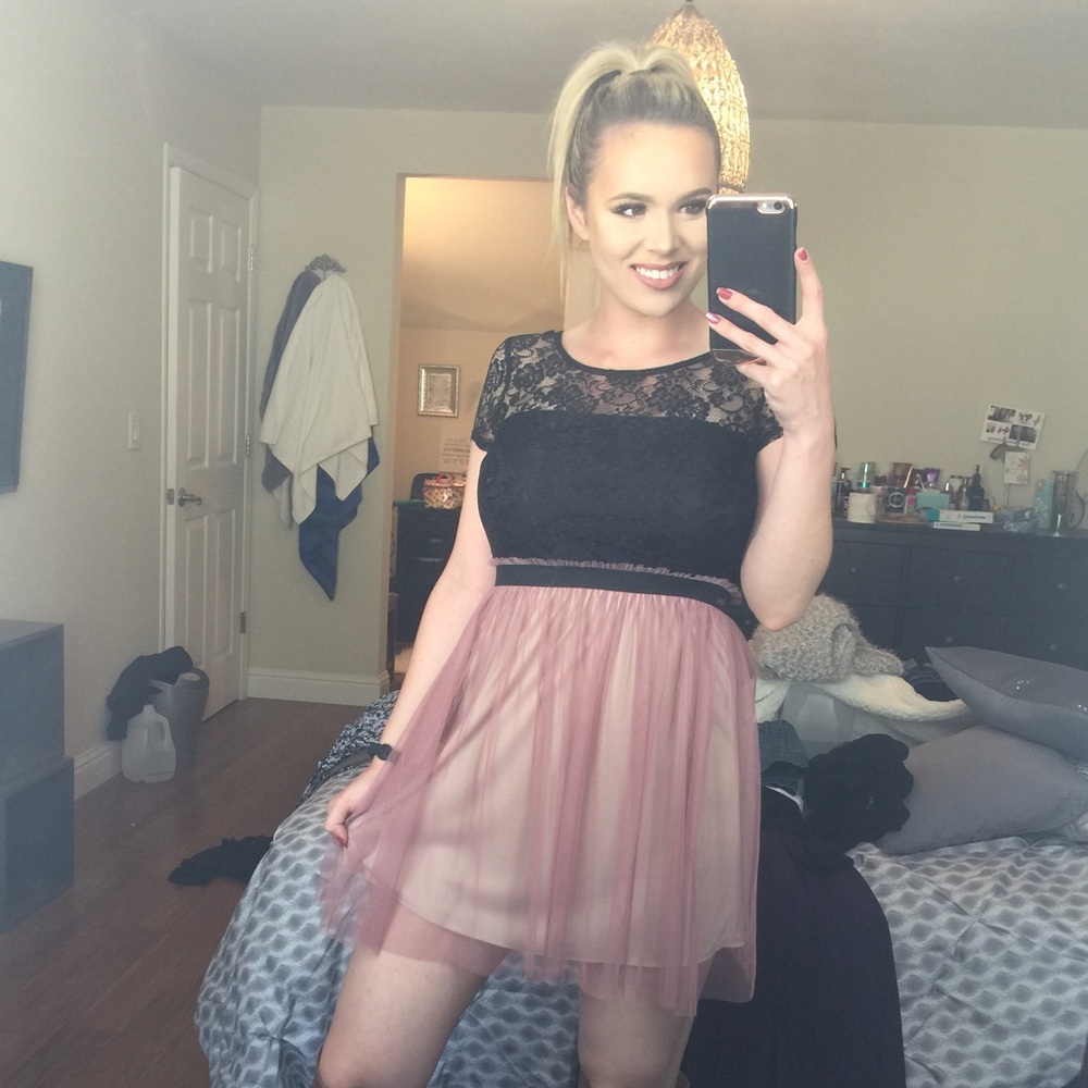 NWT Black Lace Dress