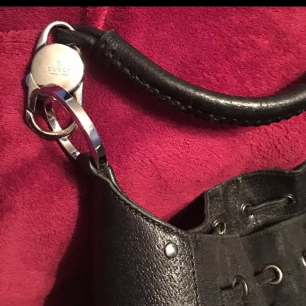 Black Gucci horsebit handbag Authentic