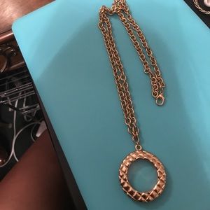 Gold Magnifying glass Necklace