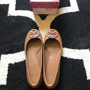 Tory Burch Reva Ballet in Tumbled Leather sz 8