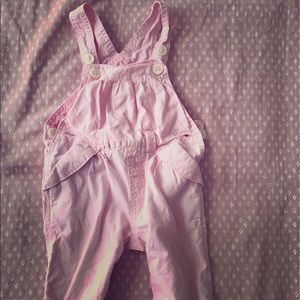 Pink Baby Cottons - overalls