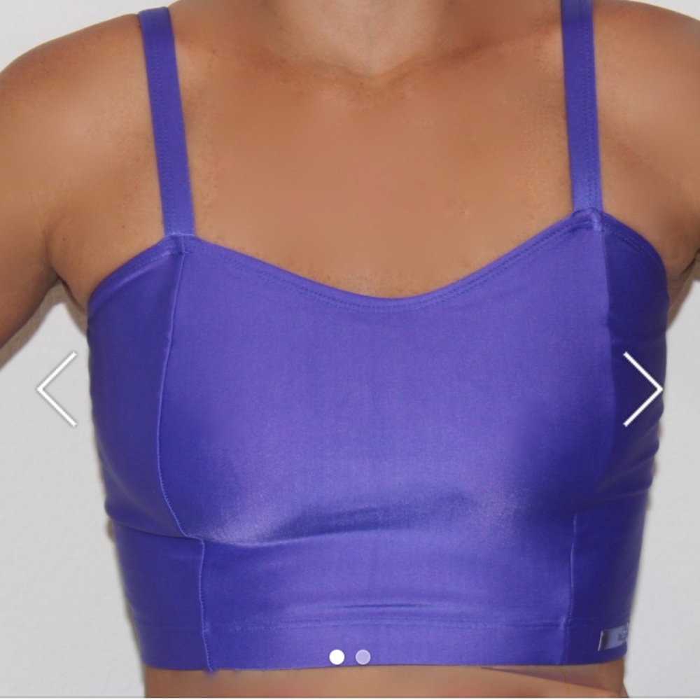 Shining Blue Crop Top