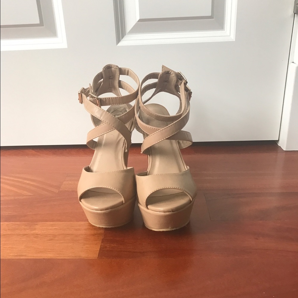 Nude Platform Heels