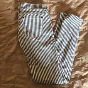 FREE PEOPLE Pinstripe Skinny Jeans