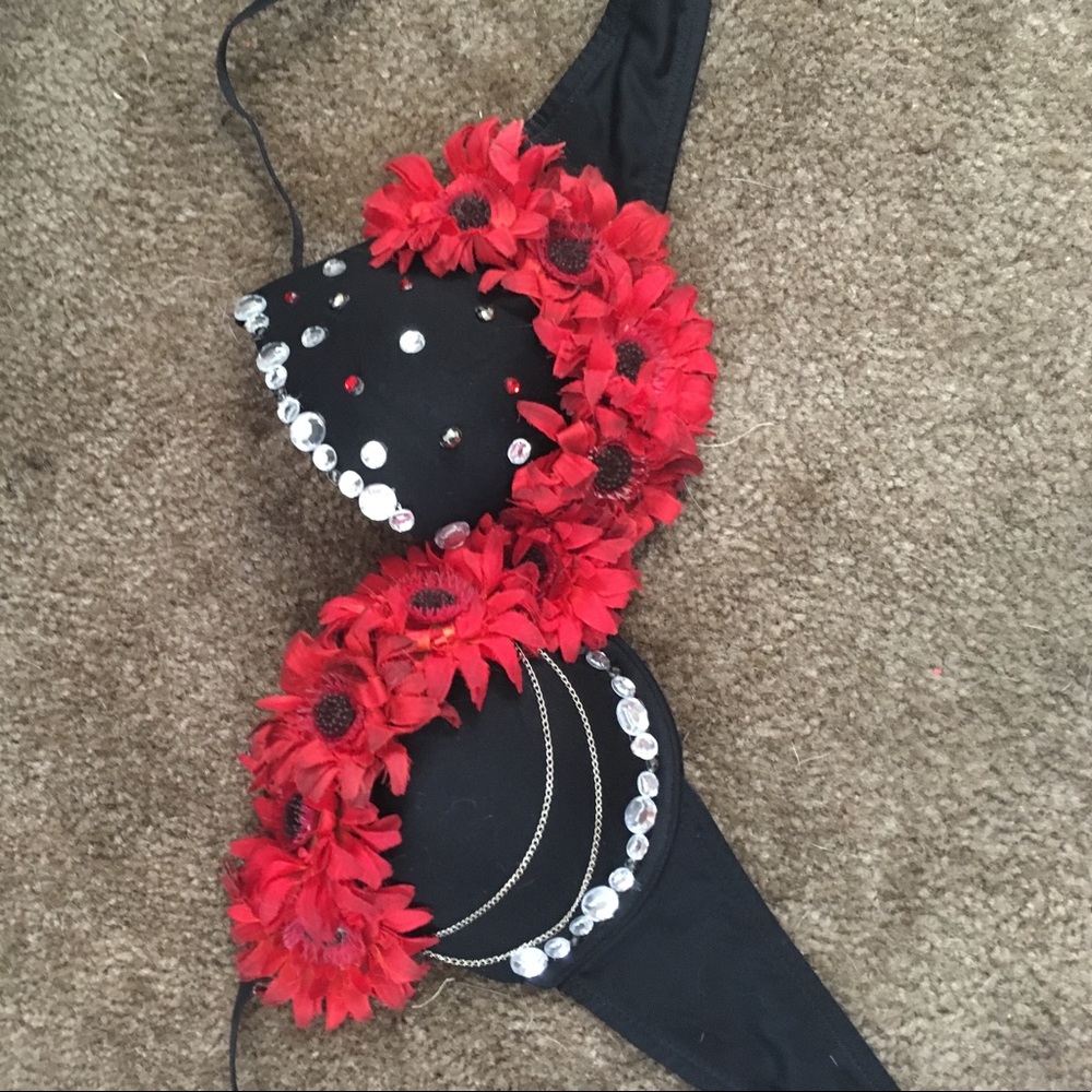 Handmade rave bra