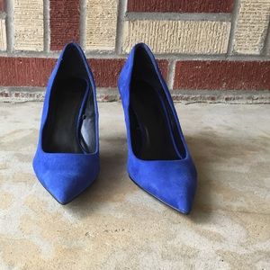 Classic Suede Blue Zara Heels