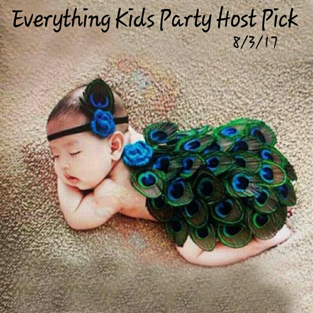 🆕Peacock Cloak Set, Newborn Photography Prop