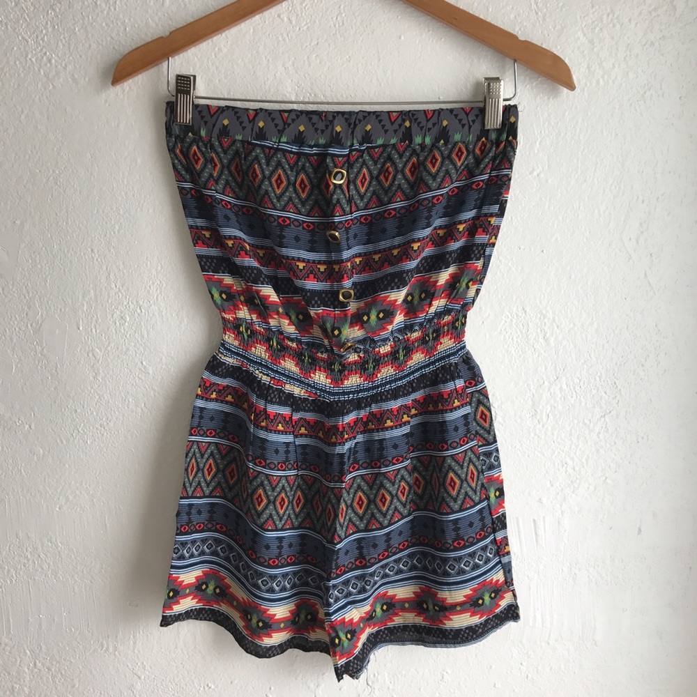 Tribal Print Romper