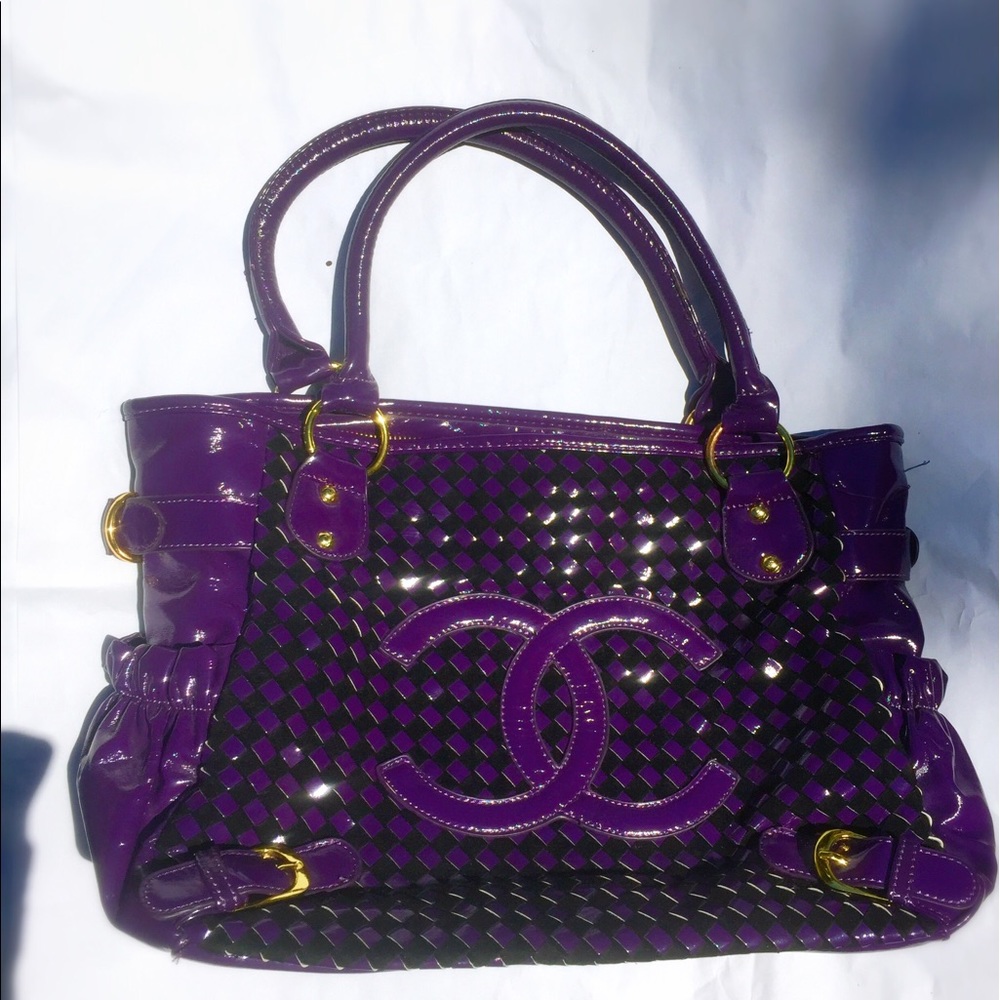 Purple bag /tote / purse