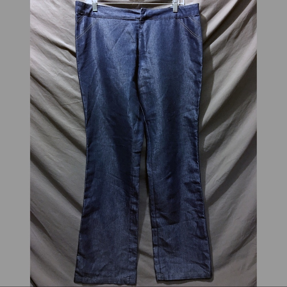 Old Navy Shiny Denim Colored Pants 14 NWOT