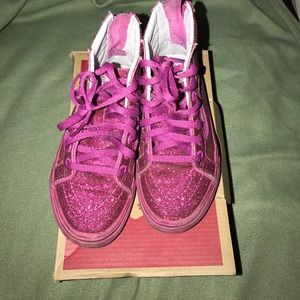 Glittery pink vans