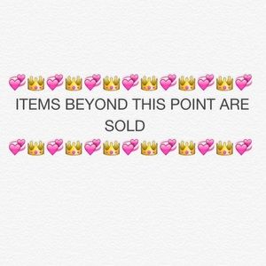 All items after this are sold!