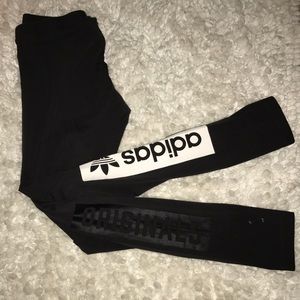 Adidas dark grey leggings