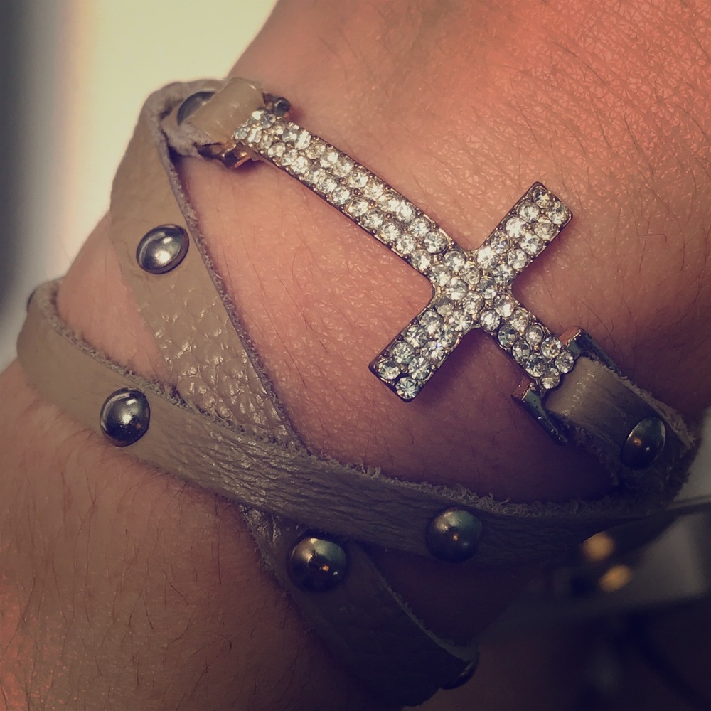 Leather wrap bracelet