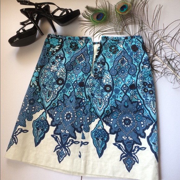 Ann Taylor Sequin Embellished A-Line Skirt. - Picture 2 of 4