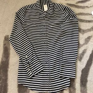 J. Crew silk button down boy shirt size 0