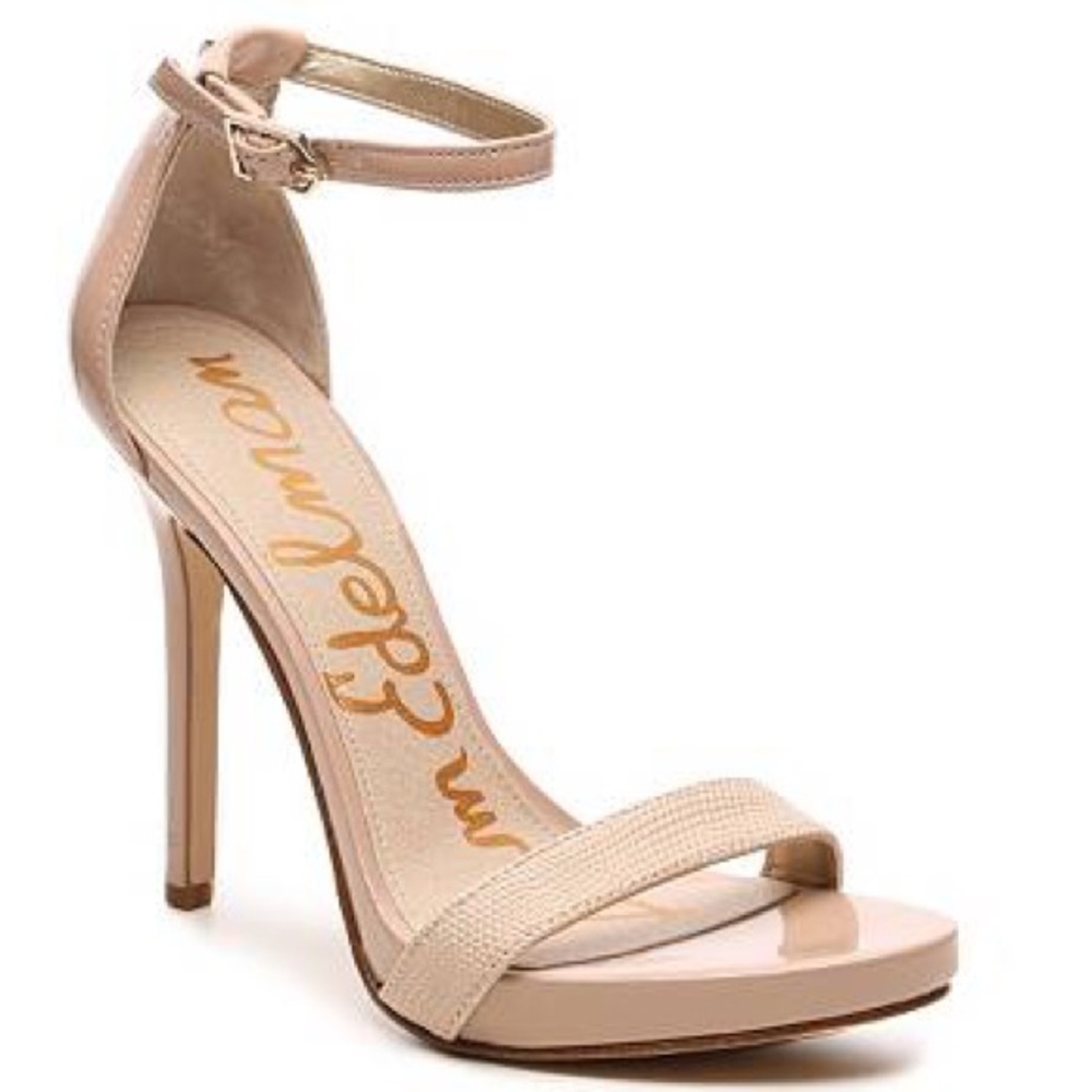 Sam Edelman Eleanor Nude Patent Heels