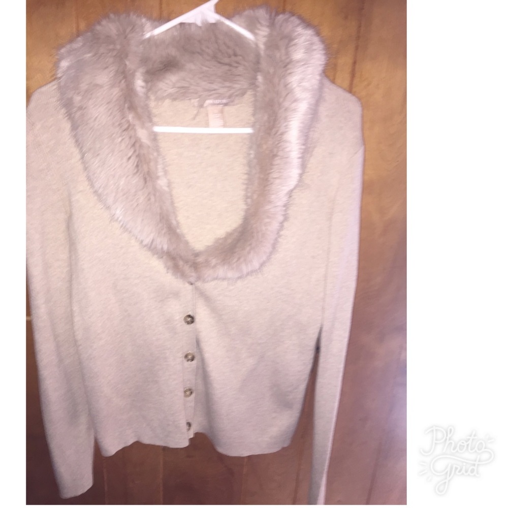 Beige/brown banana republic cardiagan