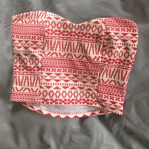 TRIBAL PRINT FESTIVAL CROP TOP!!!!