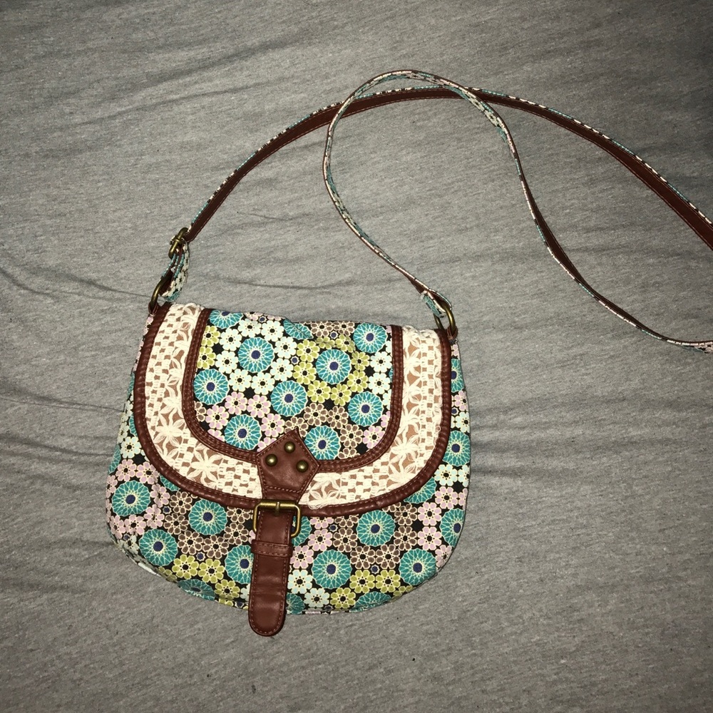 Cross body floral bag