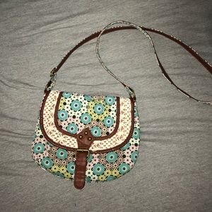 Cross body floral bag