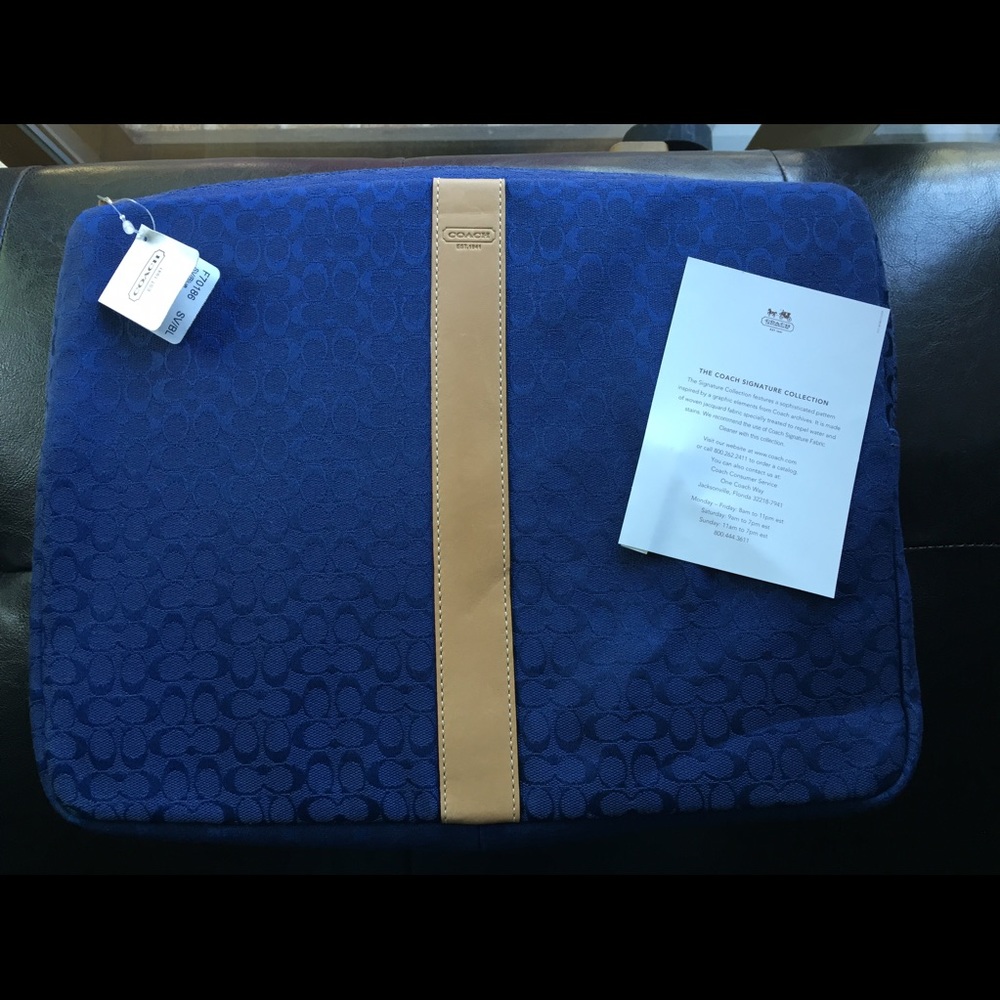 100% Authentic Coach Laptop Case