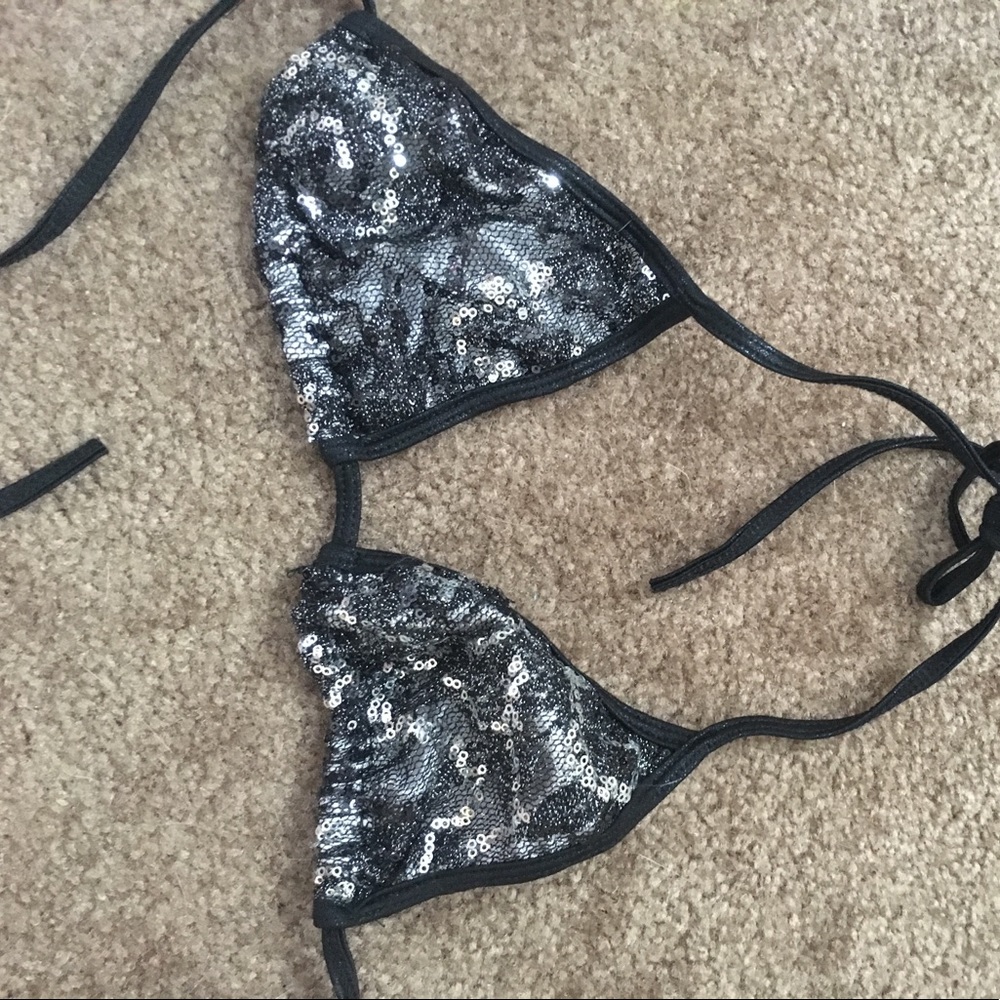 Sequin bra