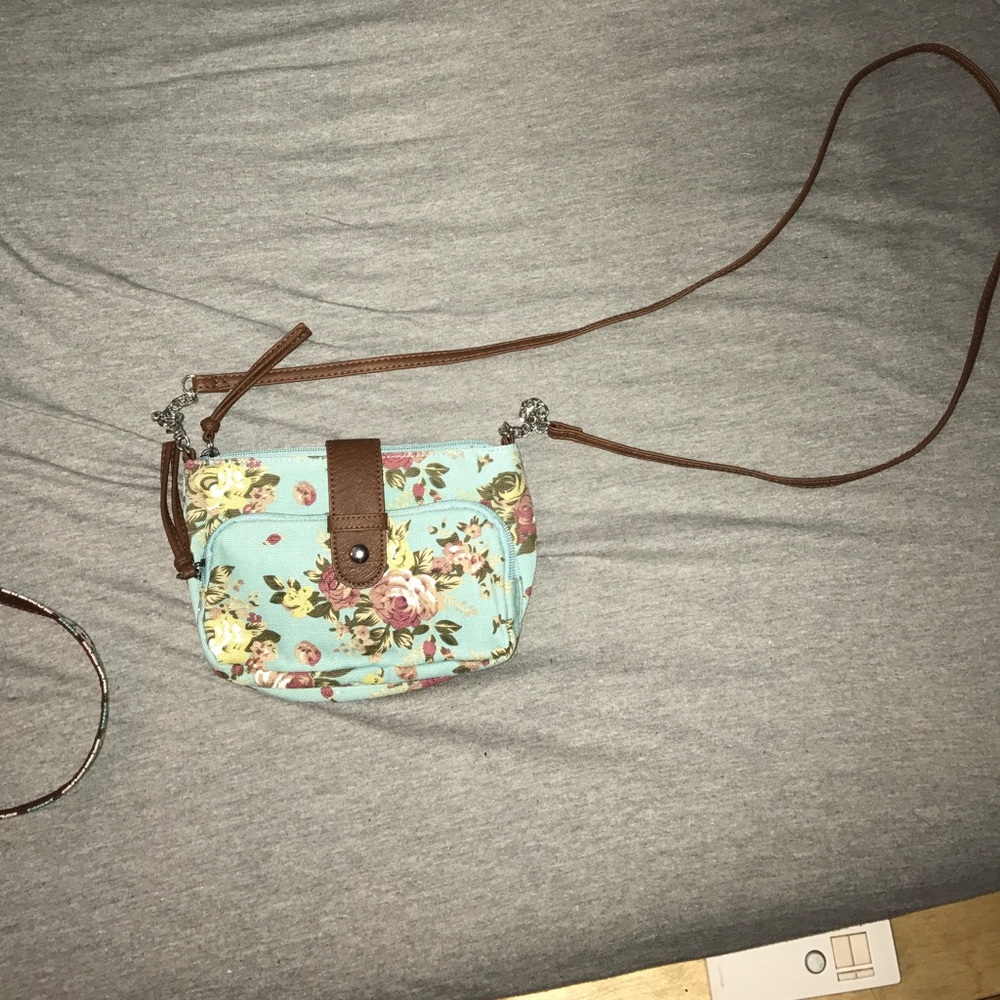 Floral cross body bag