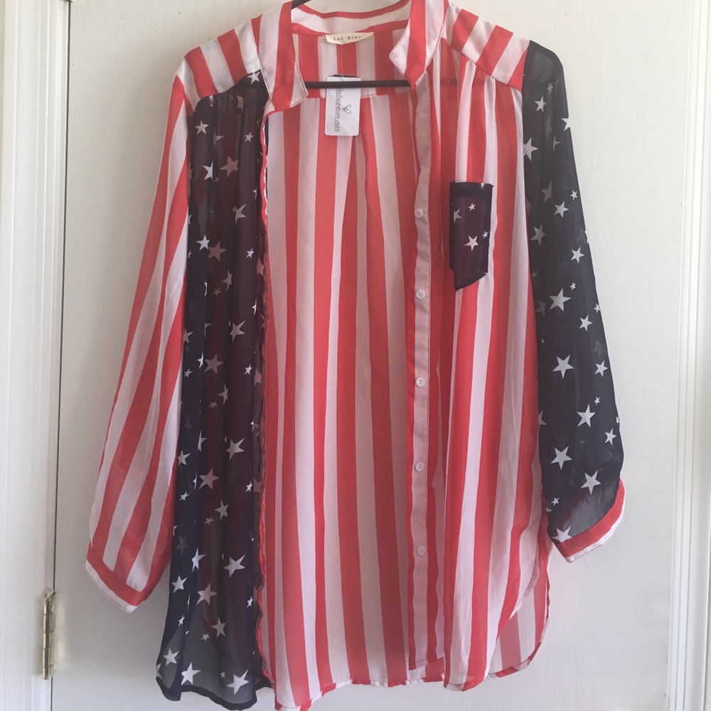 Never Worn Patriotic Blouse